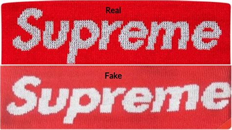 real vs false supreme font.